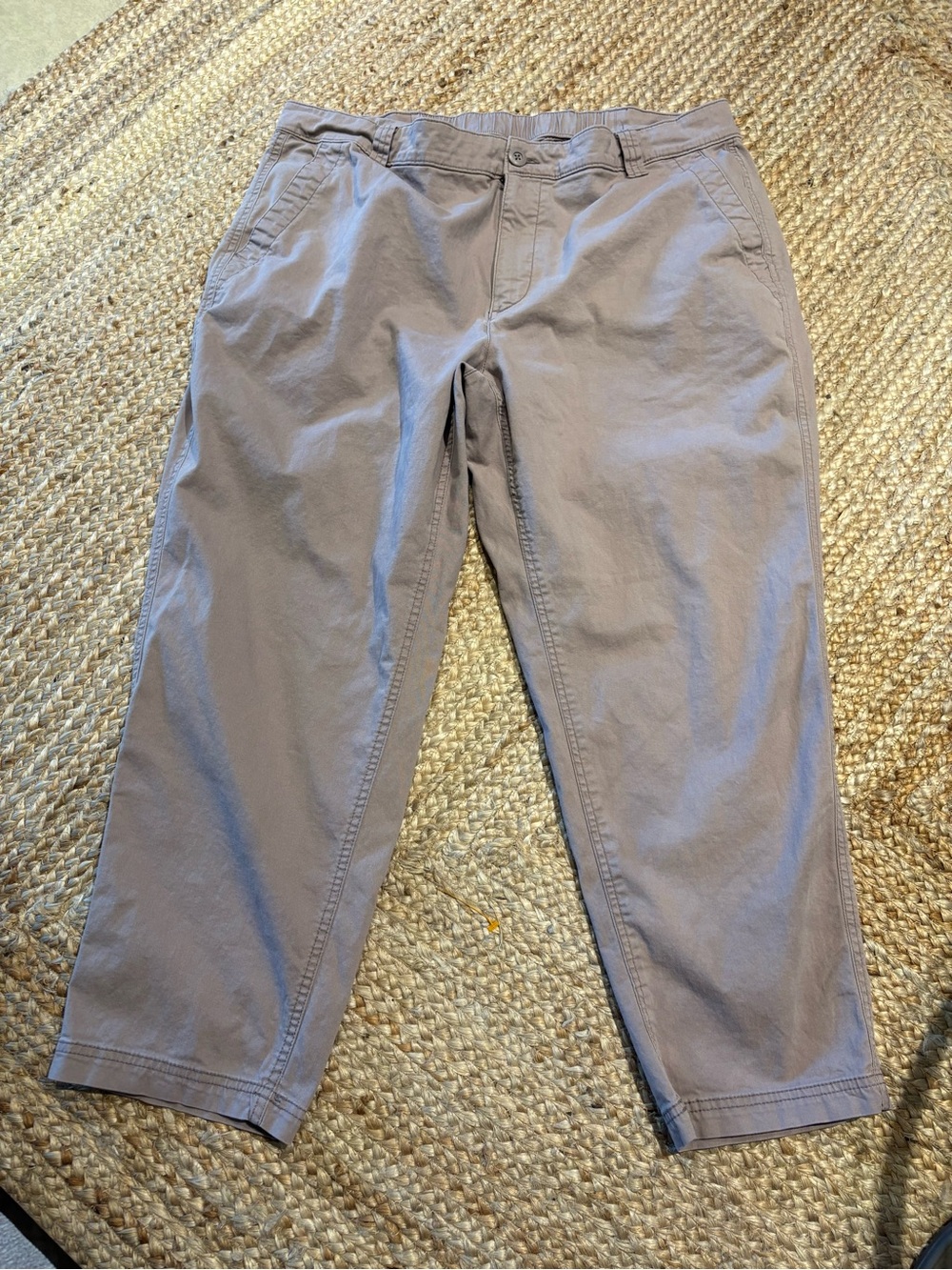 Old Navy Pants Women XL Khaki OGC Chino High Waisted Cotton Stretch Straight Leg